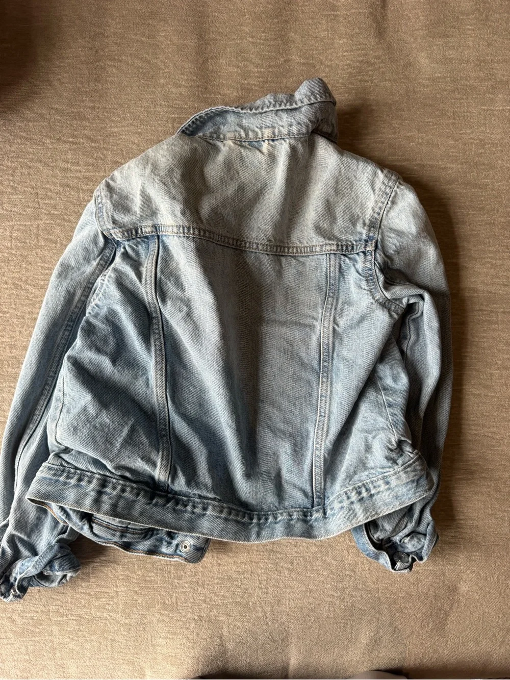 Gap Girls Light Wash Denim Jean Jacket Classic Trucker Vintage Wash Large